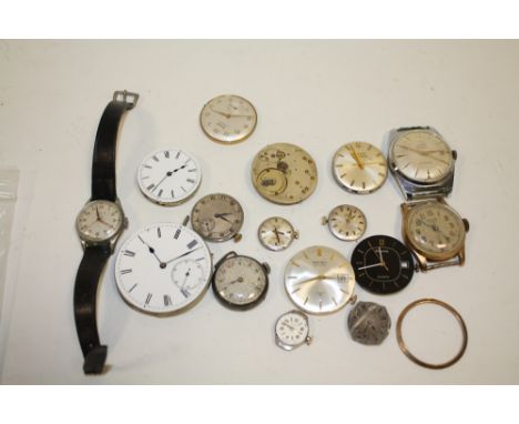 A BAG OF VINTAGE WATCH MOVEMENTS