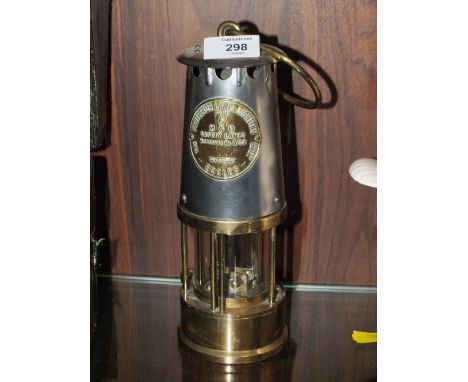 A VINTAGE ECCLES MINERS LAMP 