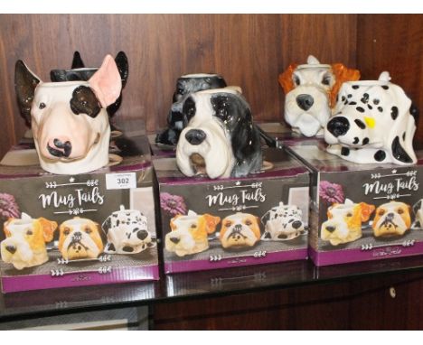 SIX BOXED MUG TAILS CERAMIC MUGS 