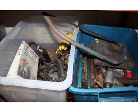 TWO BOXES OF MIXED TOOLS
