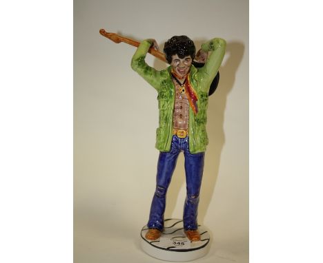 A LORNA BAILEY LIMITED EDITION CERAMIC FIGURE OF JIMI HENDRIX 19/100