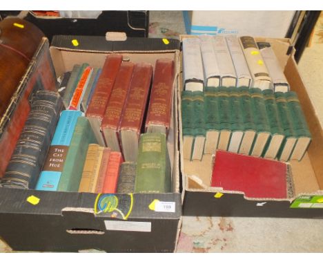 TWO TRAYS OF ASSORTED VINTAGE BOOKS