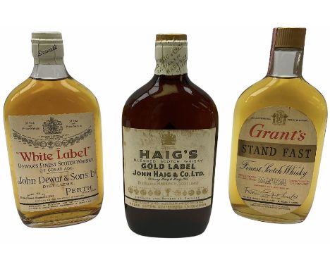 John Dewar &amp; Sons White Label blended Scotch whisky, Grant's Stand Fast blended Scotch whisky and Haig's Gold Label blend