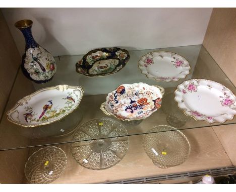 Various Spode dishes, Tazzas etc