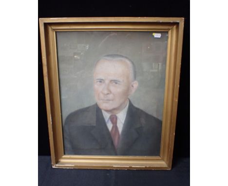 A PASTEL PORTRAIT OF A BESUITED GENTLEMANunsigned,