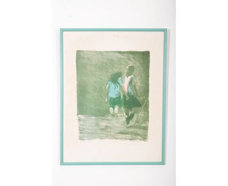 *OLIVER BEVAN (b. 1941) 'Off the Ground'signed, titled and numbered 25/40 in pencil to the margin, lithograph, 65cm x 50cmPro