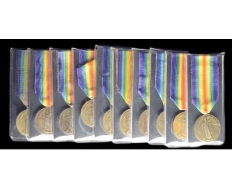 Great War Victory Medals to Cavalry Units (10), comprising: Victory Medals, 1914-1919 (10) (12641 Pte. C. J. Goldsmith. 2- D.
