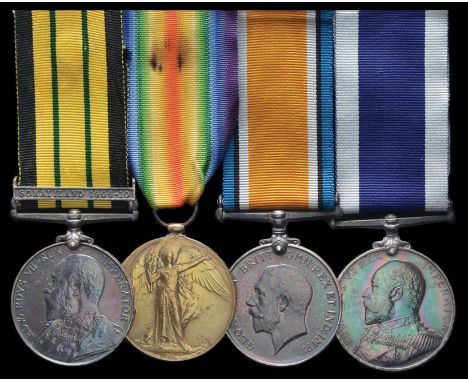 *An A.G.S. Somaliland, Great War and L.S.G.C. Group of 4 awarded to Leading Stoker R. Syme, Royal Navy, comprising: Africa Ge