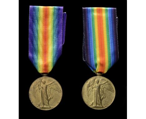 Great War Victory Medals, comprising: Victory Medals, 1914-1919 (2) (70157 Pte. S. Collinson. N.Z.E.F.) and (291918 A. Cpl. R