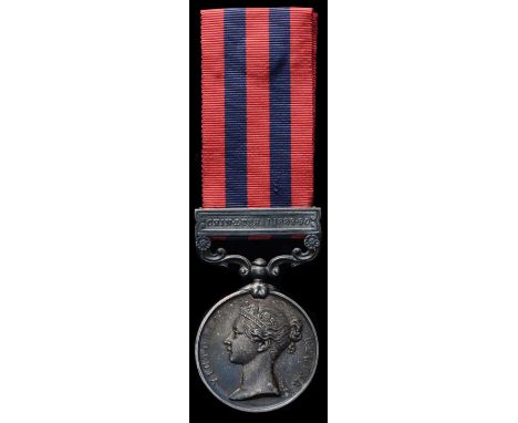 India General Service, 1854-1895, single clasp, Chin Lushai 1889-90 (939 Pte H. Williams 1st Bn Ches R.); engraved in a runni