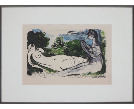   PABLO PICASSO (1881 Málaga/Spanien - 1973 Mougins/Frankreich)Farblithografie (Faksimile), ¨Fe  PABLO PICASSO (1881 Málaga/S
