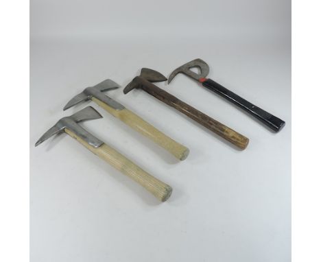 A collection of fireman's axes, to include a cockpit axe, 40cm