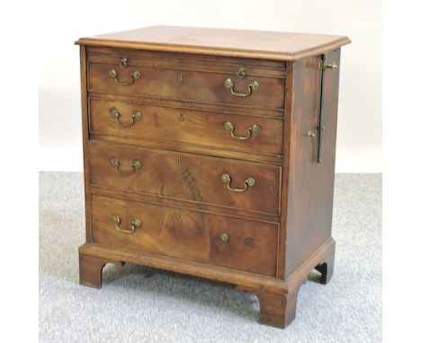 A 19th century mahogany commode chest, 67cm