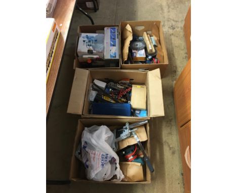 Four boxes of tools