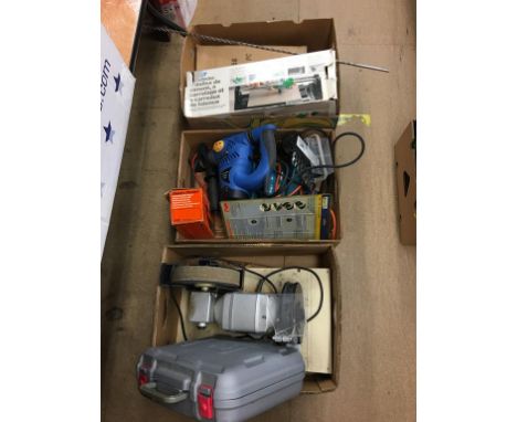 Three boxes of tools