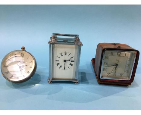 Carriage clock, travel clock and one other