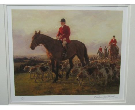 Three framed and glazed limited edition Frederick Haycock hunting prints, pencil signed and numbered 6 and 19/300