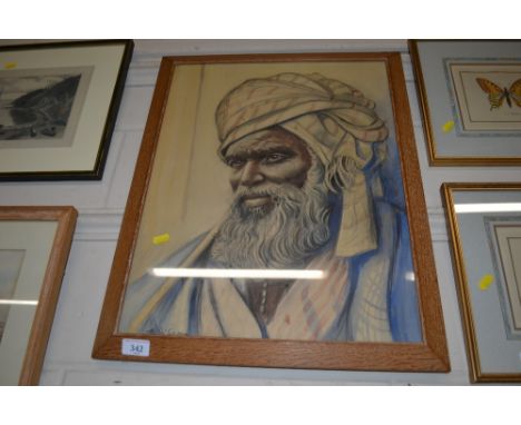 A circa 1950's portrait of a tribal chief