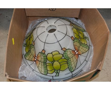 Two Tiffany style lamp shades