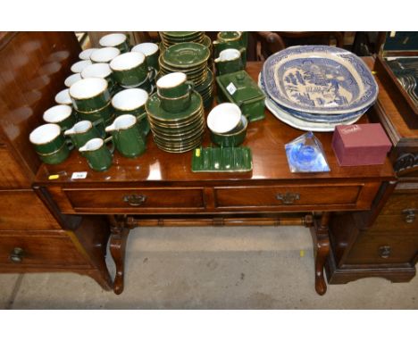 A good quality walnut sofa table