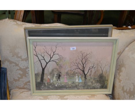 Helen Bradley, pencil signed print "On a Beautiful Day" and a Helen Bradley print, "An April Evening" 