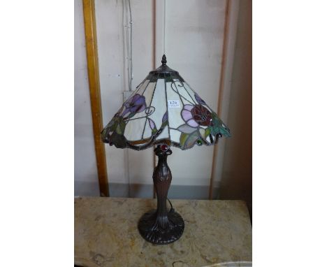 A Tiffany style table lamp