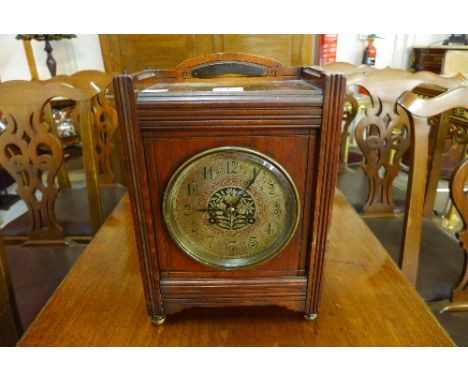 A Victorian Aesthetic Movement mantel clock by S. Winden & Sons, with French S. Marti & Cie, Paris movement