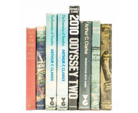 NO RESERVE Clarke (Arthur C.) Childhood's End, jacket spine creased at head, 1954; Rendezvous with Rama, ink ownership inscri