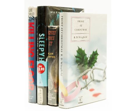 Wingfield (R.D.) Frost at Christmas, signed by the author, 1989 § Hunter (Alan) Gently Does It, cut signature of the author t