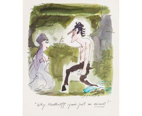 δ Ffolkes (Michael, 1925-1988) Ten original illustrations for 'A Week-end with the Brontës', finished drawings for Punch, Sep