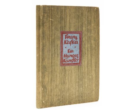 Kafka (Franz) Ein Hungerkünstler, first edition, original boards, uncut, rebacked, Berlin, 8vo, 1924.