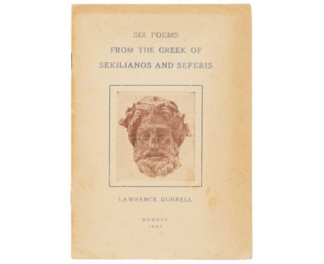 Durrell (Lawrence) Six Poems from the Greek of Sekilianos and Seferis, first edition, photographic illustration to title, ver