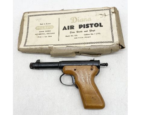 A vintage boxed Diana air pistol, model G2, .177 calibre, box A/F