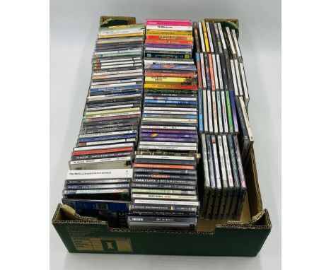 A collection of various CD's including The Beatles, Pink Floyd, Grateful Dead, The Who, The Byrds, Led Zeppelin, Hawkwind, Th