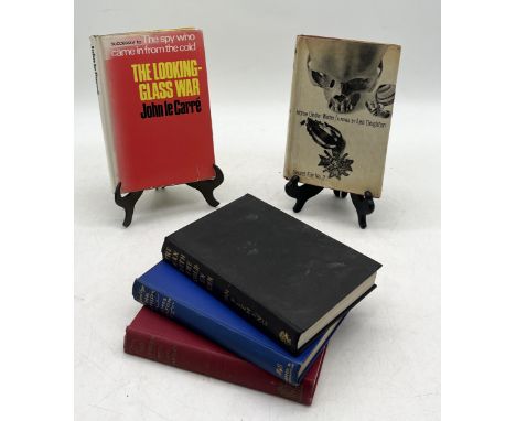 A collection of five first edition novels comprising; John Le Carré, The Looking-Glass War with d/j, Len Deighton, Horse Unde