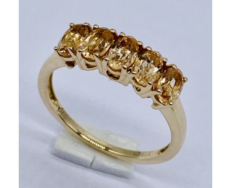 A 9ct gold dress ring, size L 1/2