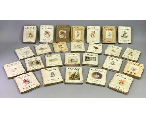 BOOKS - Vintage F Warne &amp; Co Beatrix Potter, 26 books, all First Edition but later impressions, dates include 1903 x 2, 1