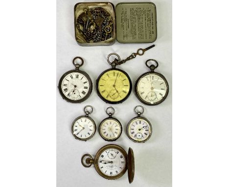 LADY'S &amp; GENT'S VINTAGE FOB &amp; POCKET WATCHES and associated items group, to include two open face key wind gent's poc