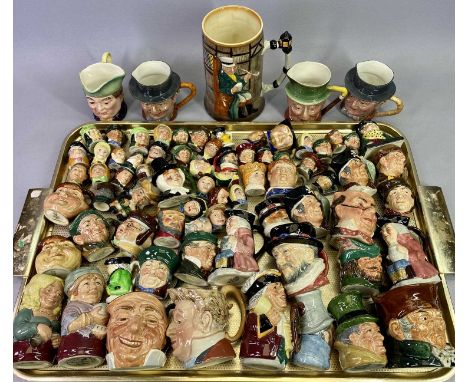 SMALL &amp; MINIATURE CHARACTER JUGS - mainly Royal Doulton, approximately 70 various