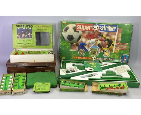 SUBBUTEO TABLE SOCCER OO SCALE - Continental Display Edition (incomplete), boxed Team Ref 154, boxed Team Ref 319 (incomplete