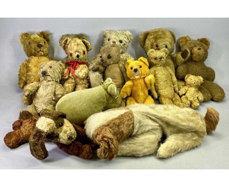 ANTIQUE/VINTAGE TEDDY BEARS COLLECTION - 40cms the tallest