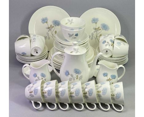 WEDGWOOD 'ICE ROSE' PATTERN DINNER &amp; TEA SERVICE - approximately 54 pieces