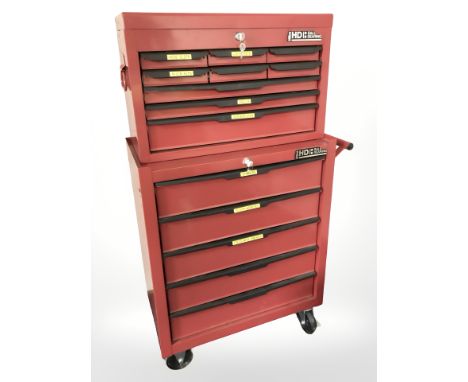 A Hilka tool chest on castors 