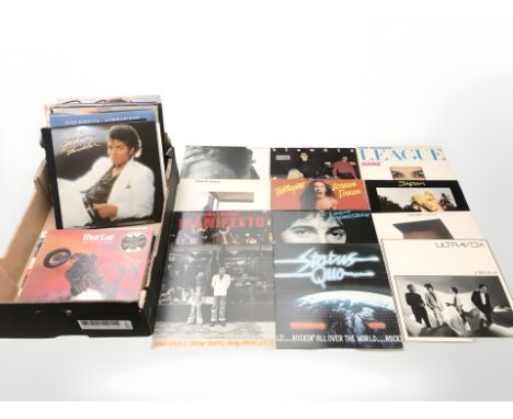 Vinyl LP records to include Roxy Music, Dire Straits, Ultravox, Grace Jones, Status Quo, Bruce Springsteen, Blondie, Michael 