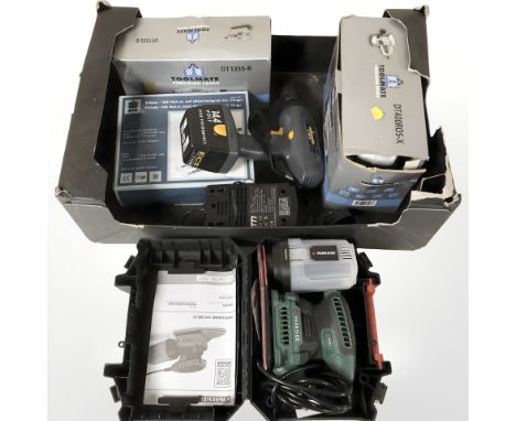 Tools including Wagner power drill, tool mate jigsaw etc  