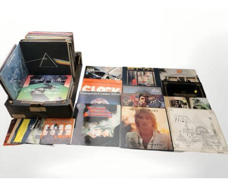 Vinyl LP records to include Rod Stewart, Redbone, Johnny Cash, Jimi Hendrix, Styx, Pink Floyd, Joan Baez, other generic mixed