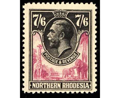 Stamps - Northern Rhodesia - 1925 George V, 7s 6d SG 15, mounted mint. (1 Item)
