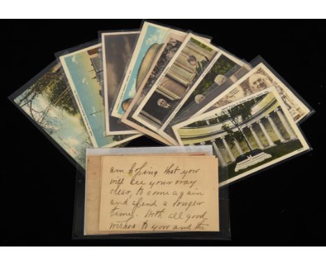 Stamps - Postcards - USA - An assortment of ten (10) postcards dating from the 1920s. All related to President Warren G Hardi