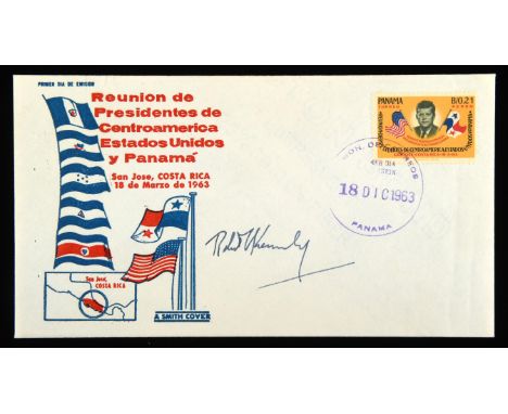 Stamps - Panama cover 1963 showing stamp of John F Kennedy cover is signed by Robert Kennedy who was the Attorney General of 