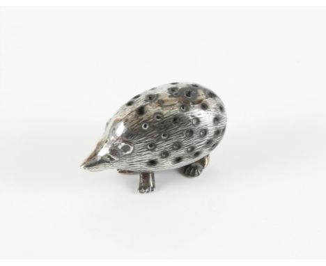 Novelty silver pin cushion in the form of a hedgehog, by Levi and Salaman, Birmingham, 1904